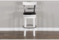 Carriage House Swivel Barstool With Back & Cushion Seat