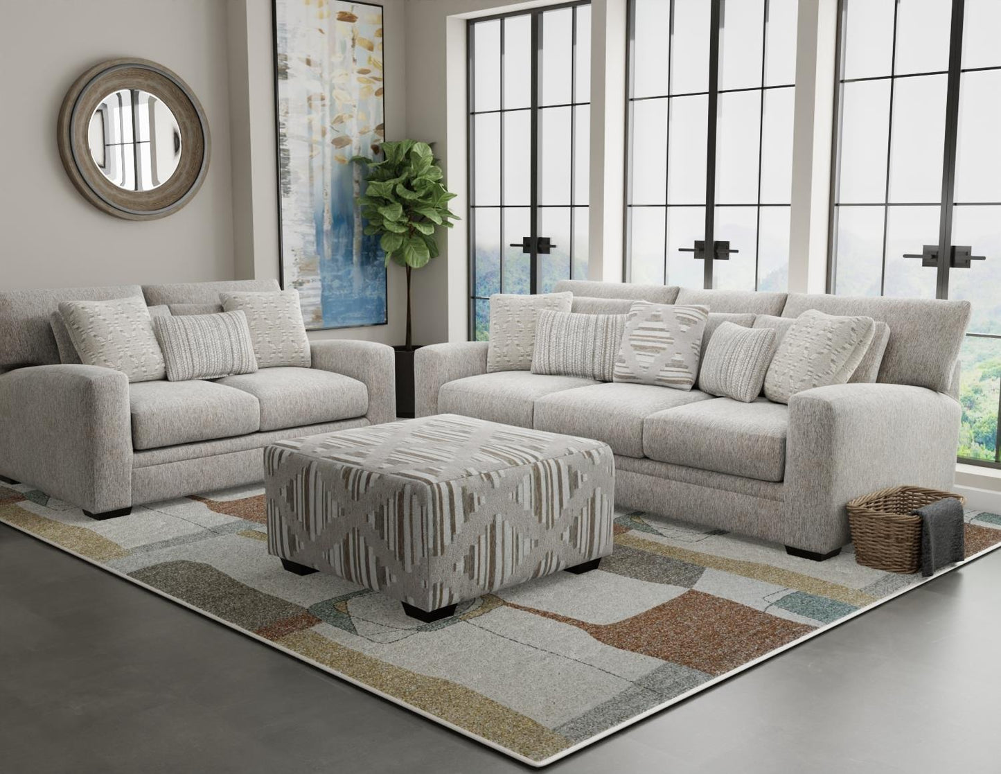 Kathmandu Linen Sofa & Loveseat