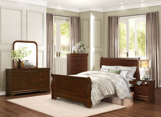 Merlott Bed, Dresser, Mirror, Chest & Nightstands