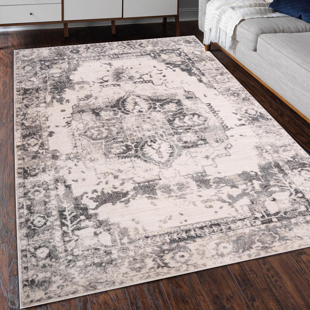 ANGEL RUG COLLECTION (AL01) (Cream & Grey)