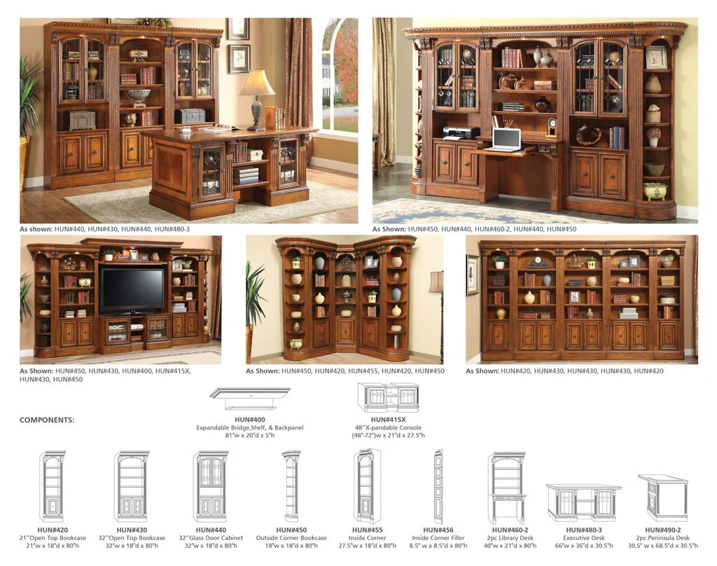 HUNTINGTON Double Pedestal Executive Desk