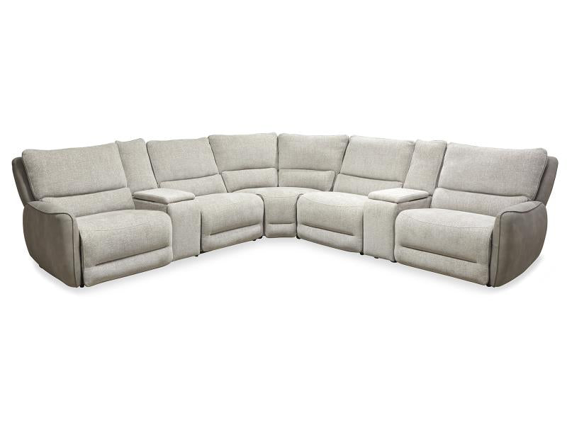 Wescott 6pc Double Reclining Sectional