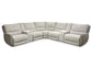 Wescott 6pc Double Reclining Sectional