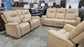 Sorrento Sand Leather Tripple Power Reclining Sofa & Loveseat