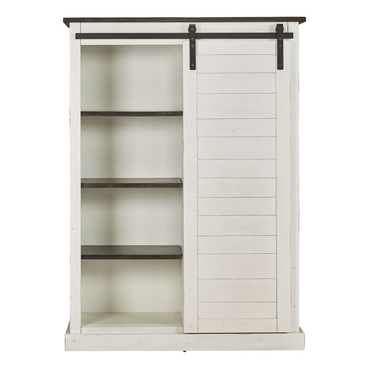 Book case W/ Barn doors (white)