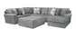 Glacier 3pc Gray Modular Sectional