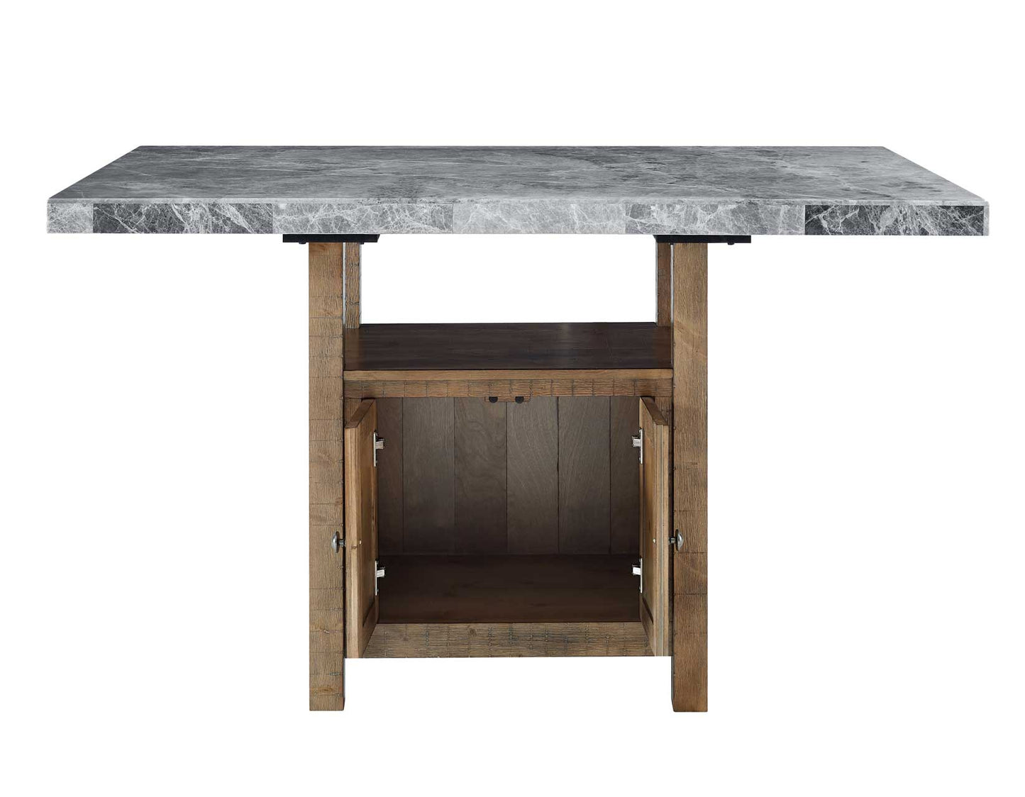 Grayson Marble Top Counter Storage Dining Set