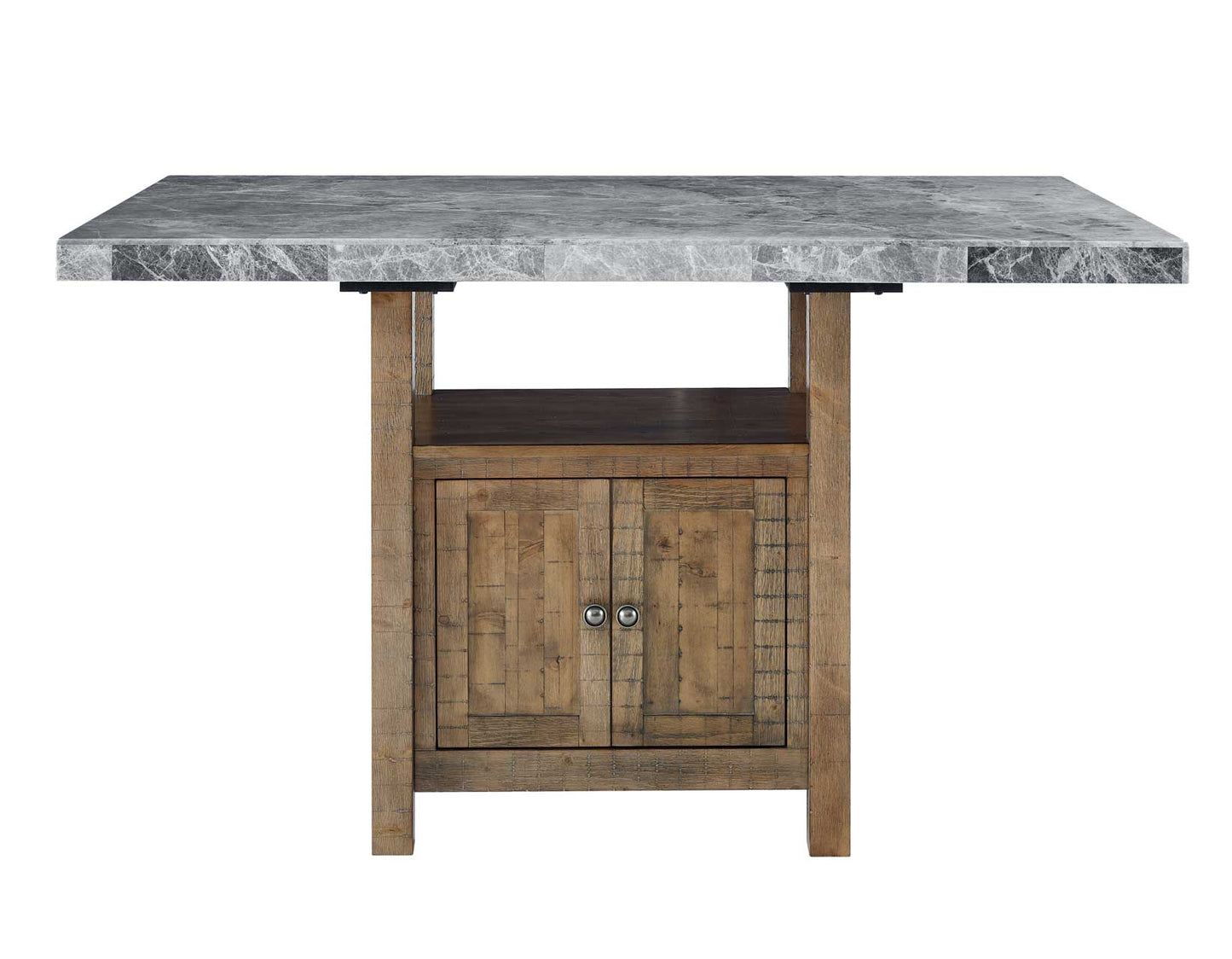 Grayson Marble Top Counter Storage Dining Set